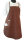 Latzsch&uuml;rze "Tupfen" S 2a-3 Tasche Obst braun/wei&szlig;