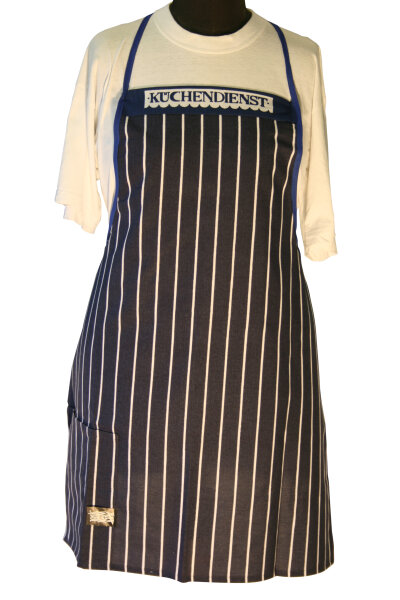 Latzsch&uuml;rze "K&uuml;chendienst" S 1-1 blau/wei&szlig;