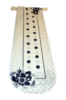 Baguette Beutel "Kornblume" B 9a-1 blau/wei&szlig;