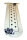 Baguette Beutel "Kornblume" B 9a-1 blau/wei&szlig;
