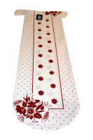 Baguette Beutel "Kornblume" B 9a-2 rot/wei&szlig;