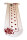 Baguette Beutel "Kornblume" B 9a-2 rot/wei&szlig;