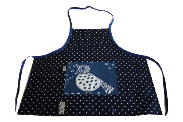 Kindersch&uuml;rze "Spatz" KS 4c-1 blau/wei&szlig; Gr.104