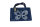 Kindertasche Schmetterling KT 1-1 blau/wei&szlig; 21/17