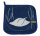 Topflappen &bdquo;Braten&ldquo; THL 48b-1 blau/wei&szlig;