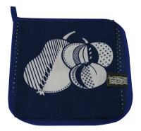 Topflappen &bdquo;Obst&ldquo; THL 48d-1 blau/wei&szlig;