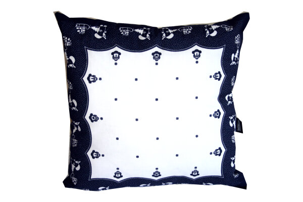 Kissen "Weihnachtsmann" WK 9-1 blau/wei&szlig;