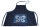Kindersch&uuml;rze "Schmetterling" KS 4b-1 blau/wei&szlig; Gr.104