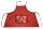 Kindersch&uuml;rze "Schmetterling" KS 4b-2 rot/wei&szlig; Gr.104