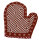 Topfhandschuh &bdquo;Karo&ldquo; links TH 42d-2 rot/we&szlig;