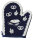 Topfhandschuh &bdquo;B&auml;cker&ldquo; links TH 45c-1 blau/wei&szlig;