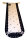Baguette Beutel "Schleife" B 9-1 blau/wei&szlig;