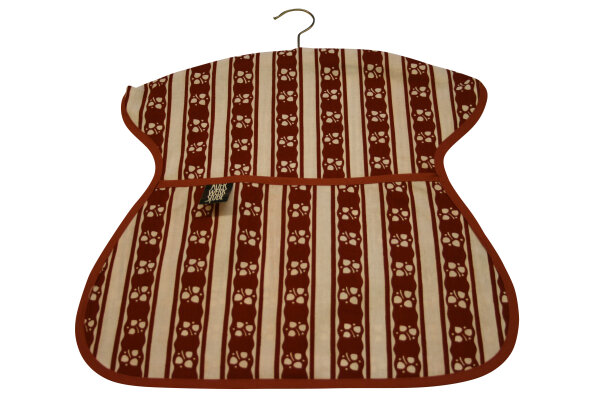 Klammerkleid &bdquo;Bl&auml;ttchen&ldquo; KK 1f-2 rot/wei&szlig;