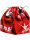 Kinder-Rucksack KR 1-2 rot/wei&szlig; 38/40