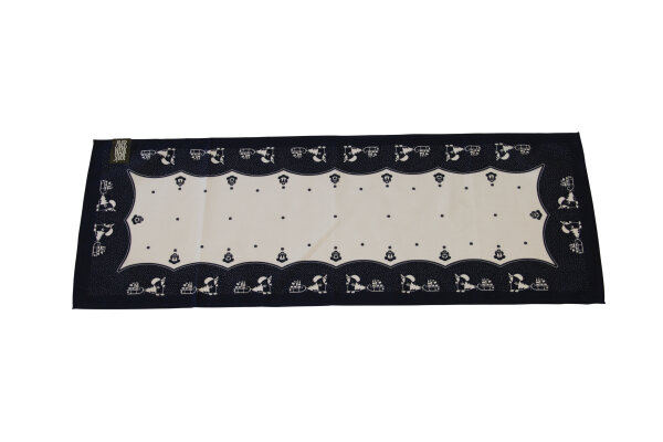 Weihnachtsmannl&auml;ufer WL 6011-1 blau/wei&szlig;