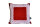 Kissenbezug "Filigran" K 13-2 rot/wei&szlig;