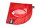 Latzsch&uuml;rze "Schr&auml;gstreifen" S 2b-2d Tasche Fisch rot/wei&szlig;