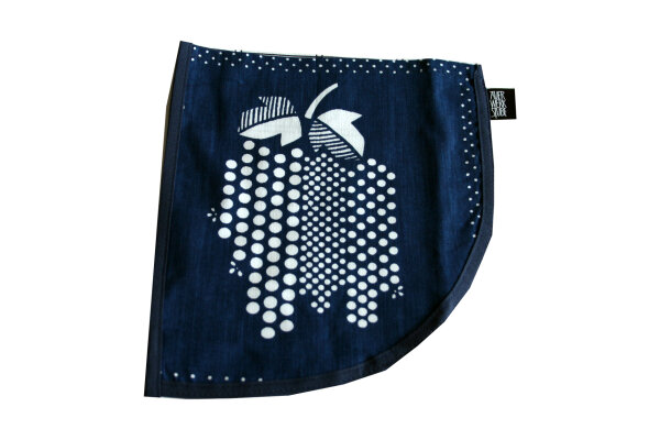 Latzsch&uuml;rze "Schr&auml;gstreifen" S2b-1a Tasche Traube blau/wei&szlig;