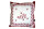 Kissenbezug "Blume" K 15-2 rot/wei&szlig;