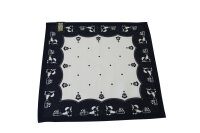 Weihnachtsmannserviette WSV 6012-1 blau/wei&szlig;
