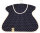 Klammerkleid &bdquo;Tupfen&ldquo; KK 2b-1 blau/wei&szlig;