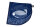 Latzsch&uuml;rze "Schr&auml;gstreifen" S 2b-1d Tasche Fisch blau/wei&szlig;