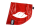 Latzsch&uuml;rze "Schr&auml;gstreifen" S 2b-2e Tasche Braten rot/wei&szlig;