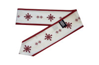 Tischband Eiskristall WB 6015b-2 rot/wei&szlig;