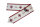 Tischband Eiskristall WB 6015b-2 rot/wei&szlig;
