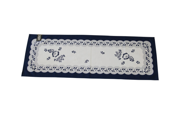 Blumenl&auml;ufer TL 31-1 blau/wei&szlig;