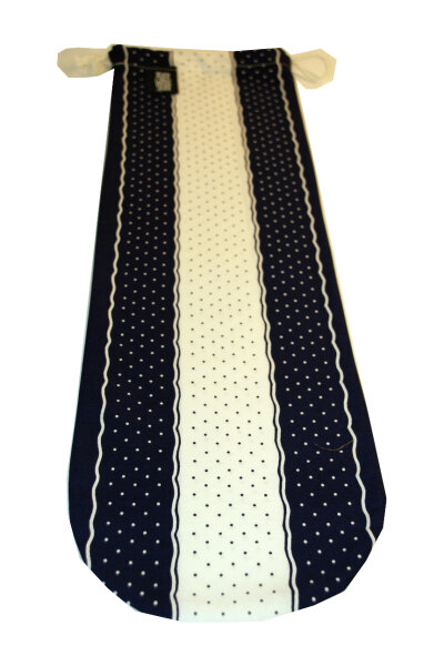 Baguette Beutel "Tupfen" B 9b-1 blau/wei&szlig;