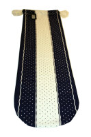 Baguette Beutel "Tupfen" B 9b-1 blau/wei&szlig;
