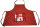 Kindersch&uuml;rze "Katze" KS 4a-2 rot/wei&szlig; Gr.104