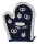 Topfhandschuh &bdquo;B&auml;cker&ldquo; rechts TH 45d-1 blau/wei&szlig;