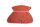 Klammerkleid "Diagonalstreifen" KK 1d-2 rot/wei&szlig;